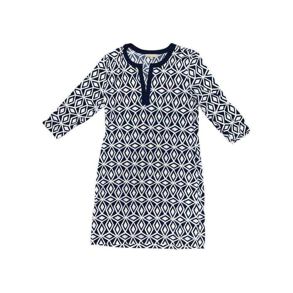 Banana Republic, Dark Blue & White, Dress, Medium, Used Great Condition.